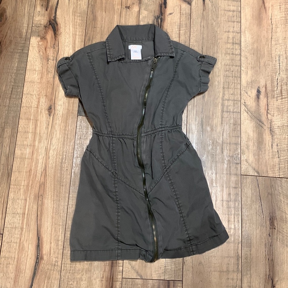💜 5 for $25 💜🍀Joe Fresh cargo style zip up dress xs 4-5